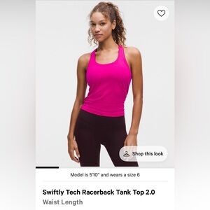 NWT 🍋 Swiftly Tech Racerback Tank 2.0 in Jeweled Magenta